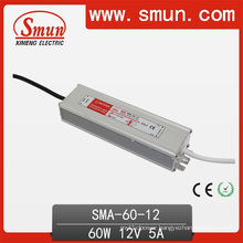 60W 5A 6-12VDC Waterproof LED Dirver IP67 Outdoor Power Supply